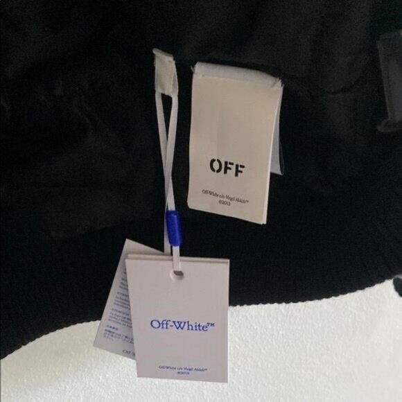 New Authentic Men’s Off-White Black Varsity Jacket - Picture 8 of 12